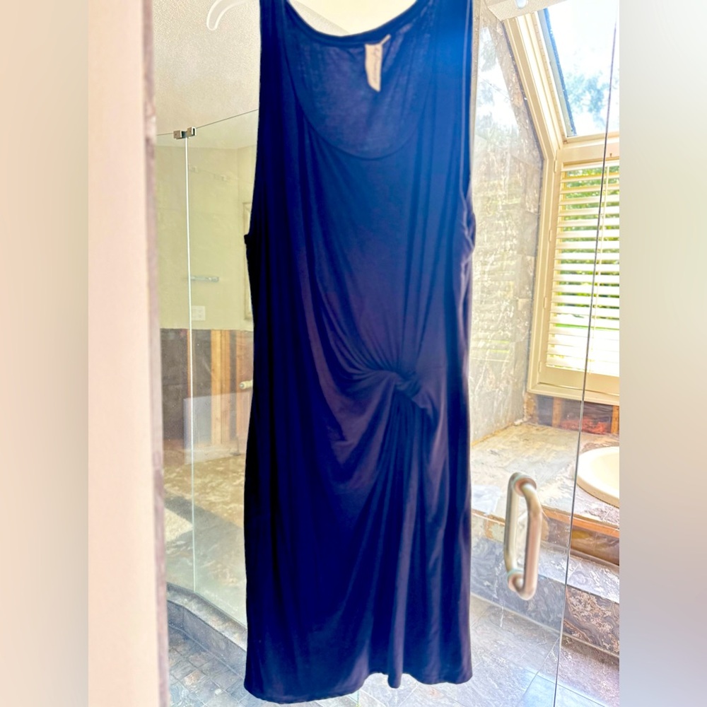 Allison Joy black jersey tank dress XL